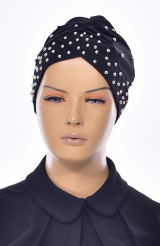 Çapraz İncili Bone 0020-06 Siyah