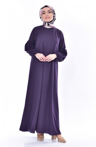 Purple Hijab Dress 0240-04