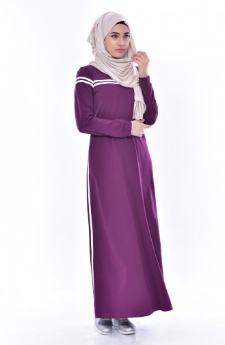 Robe Sport a Rayure 8161-03 Plum 8161-03