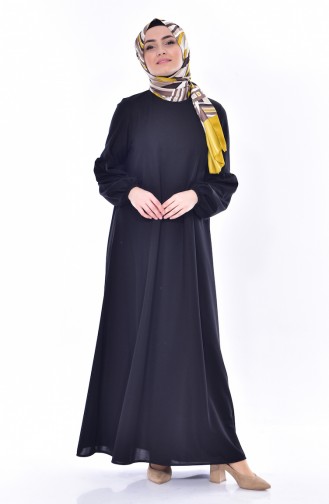 Robe Hijab Noir 0240-02