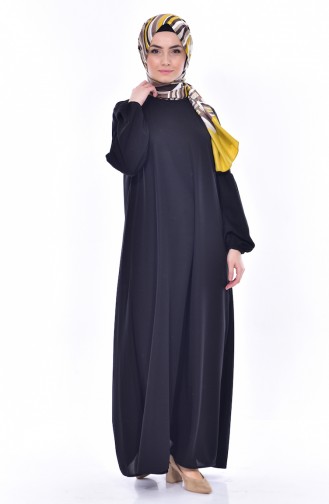 Robe Hijab Noir 0240-02