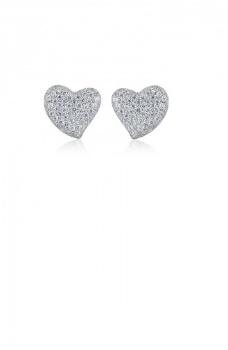 Silver Gray Earrings 21049