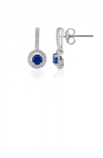 Navy Blue Earrings 20802