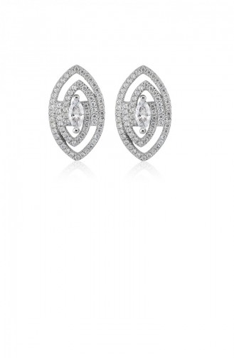 Silver Gray Earrings 20842