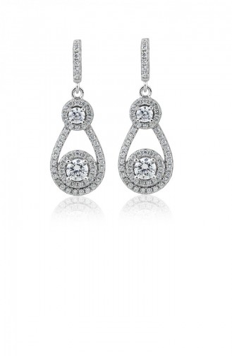Silver Gray Earrings 20850