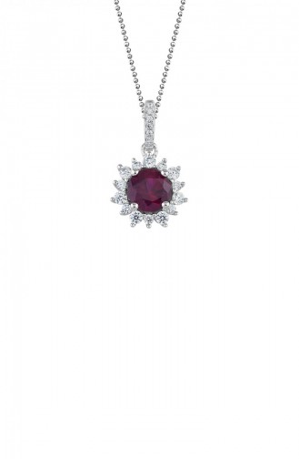 Claret red Necklace 20790