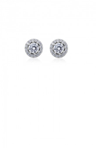 Silver Gray Earrings 21038