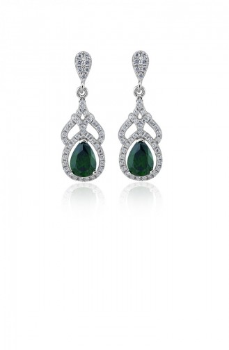 Green Earrings 21057