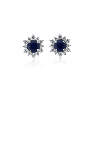 Navy Blue Earrings 20788