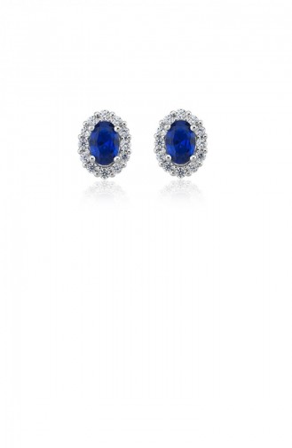 Navy Blue Earrings 20758