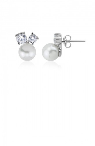 Silver Gray Earrings 21021