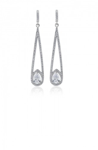 Silver Gray Earrings 20840