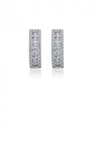 Silver Gray Earrings 21020