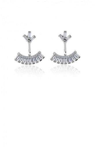 Silver Gray Earrings 21034