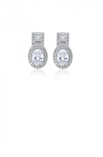 Silver Gray Earrings 20858