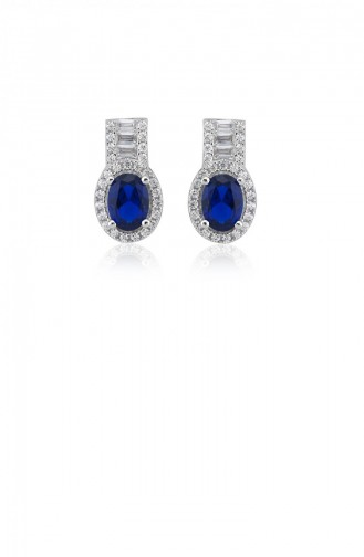 Navy Blue Earrings 20779