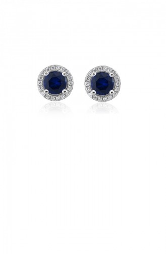Navy Blue Earrings 20756