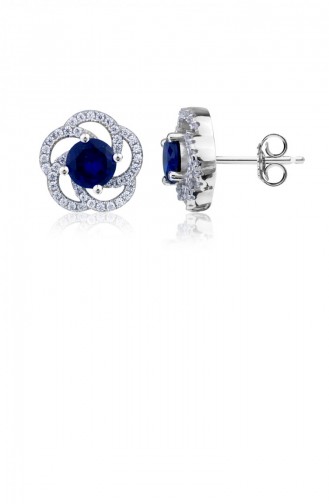 Navy Blue Earrings 20352