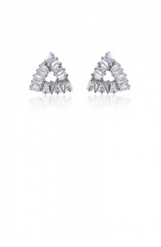 Silver Gray Earrings 0624