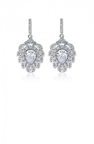 Silver Gray Earrings 20835