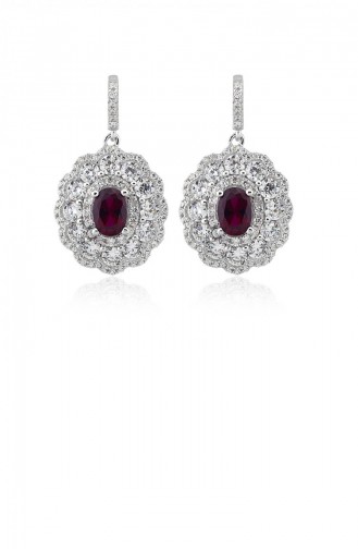 Claret red Earring 20800