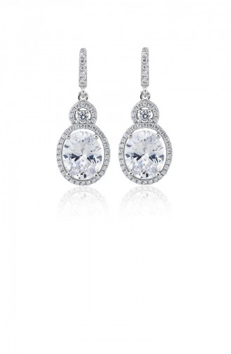 Silver Gray Earrings 20812
