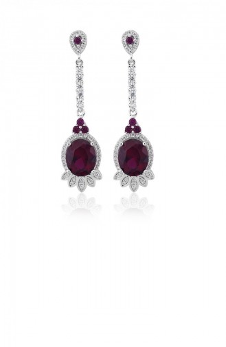 Purple Earrings 21039