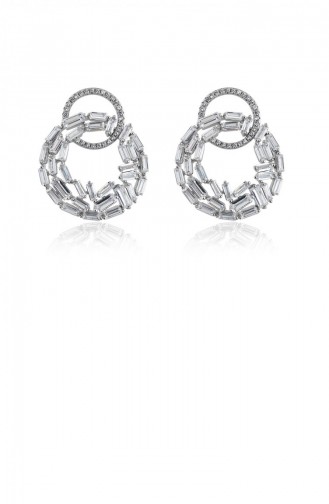 Silver Gray Earrings 0628