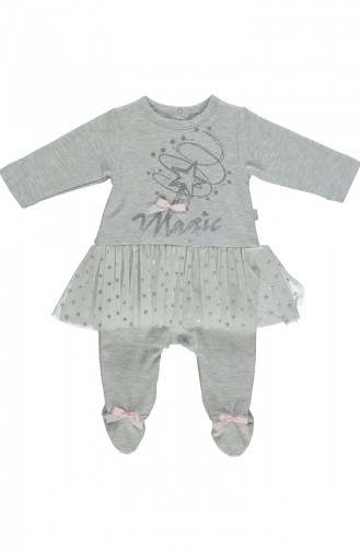 Gray Baby Overalls 1851-GR-01