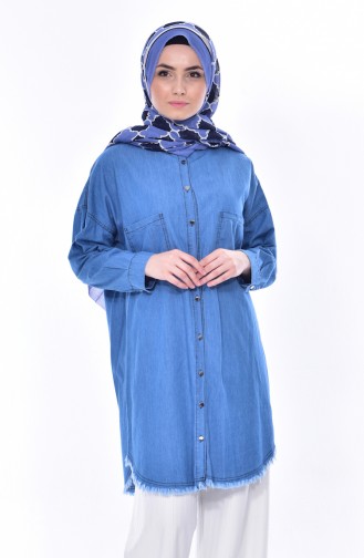 Cepli Kot Tunik 4009-01 Mavi