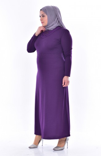 Purple Hijab Dress 0245-05