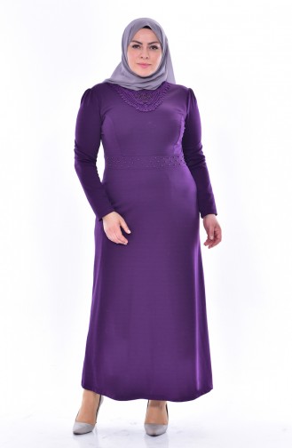 Purple Hijab Dress 0245-05