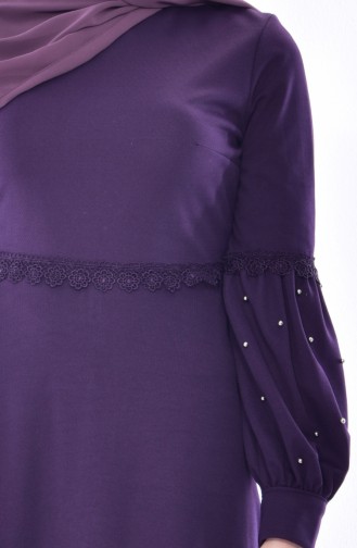 Purple Hijab Dress 0529-03