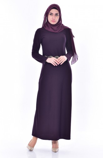 Lila Hijab Kleider 4455-05