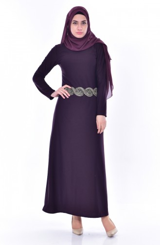 Robe Hijab Pourpre 4455-05