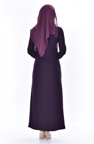 Lila Hijab Kleider 4455-05