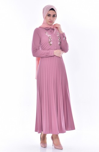 Powder Hijab Dress 0535-04