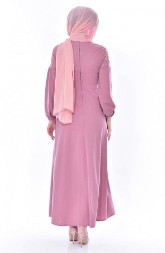 Powder Hijab Dress 0536-04