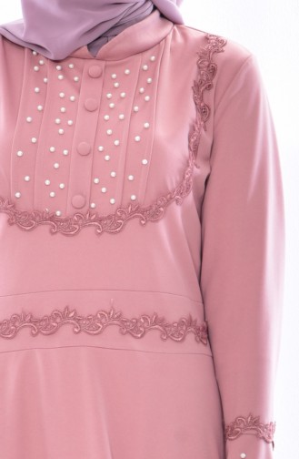 Lace Pearls Dress 9239-02 Powder 9239-02