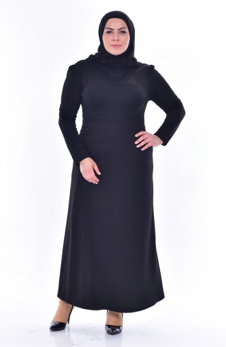 Black Hijab Dress 0245-02
