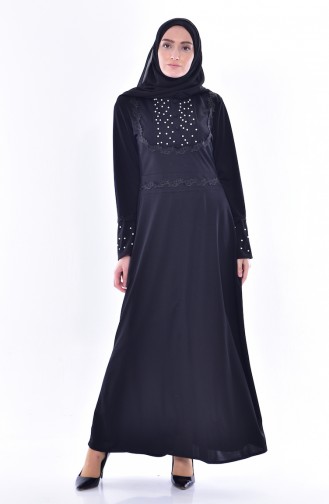 Lace Pearls Dress 9239-05 Black 9239-05