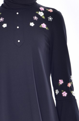 Pearl Embroidered Tunic 3185-01 Black 3185-01
