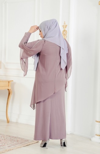 Nerz Hijab-Abendkleider 4007-02