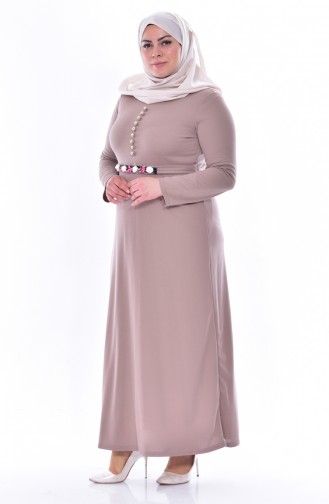 Mink Hijab Dress 0532-05