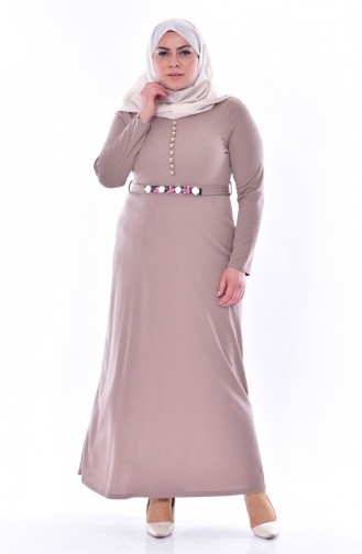 Mink Hijab Dress 0532-05