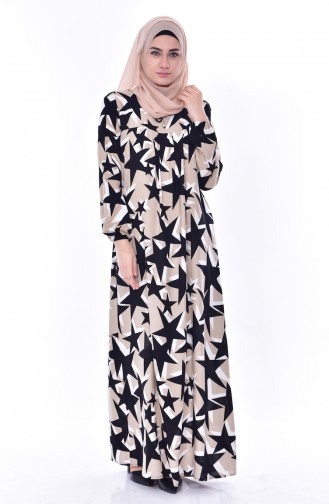 Sefamerve Hijab Kleid 5033-05 Nerz 5033-05