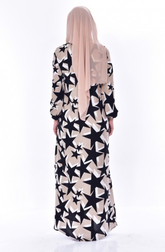 Sefamerve Hijab Kleid 5033-05 Nerz 5033-05