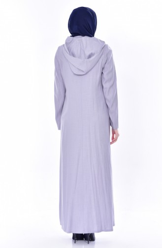Hijab Mantel mit Kapuzen 1010-03 Hell Lila 1010-03
