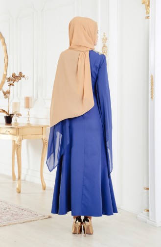 Indigo Hijab-Abendkleider 81541-02