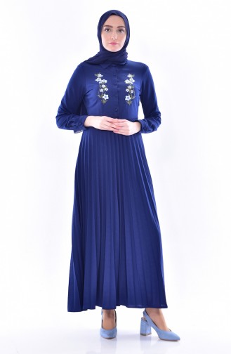 Indigo Hijab Dress 0535-01